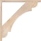 Ekena Millwork Olympic Block Smooth Bracket w/ Offset Brace, Douglas Fir, 3 1/2"W x 34"D x 34"H BKT0402X34X34OLY05SDF - alternate 2